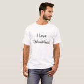 T-shirt J'aime des chiwawas (Devant entier)