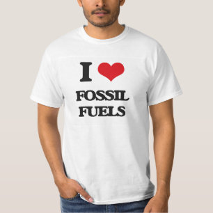 T-shirt j'AIME des combustibles fossiles
