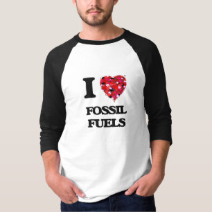 T-shirt J'aime des combustibles fossiles