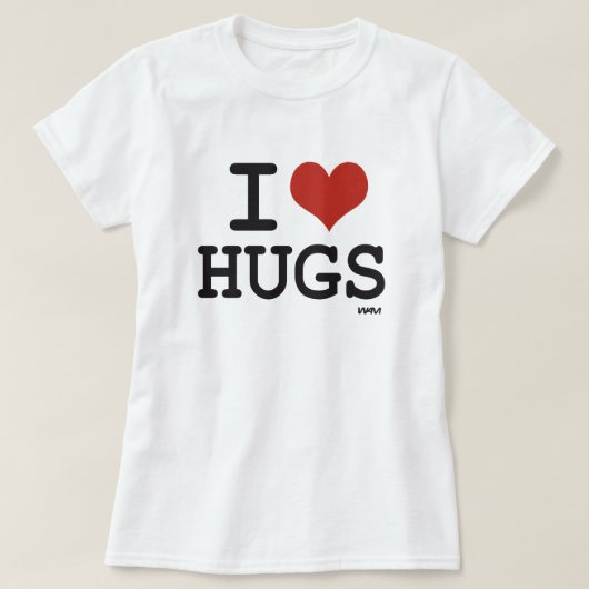 T-shirt J'aime des étreintes (Design devant)