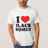 T-shirt J'aime des femmes de couleur (Devant)
