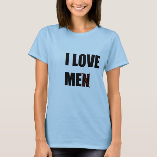 T-SHIRT J'AIME DES HOMMES (ME) (Devant)