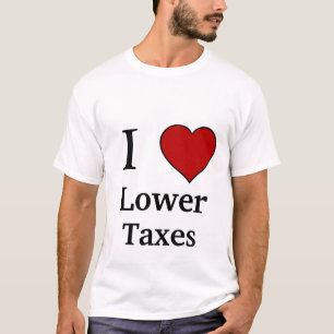 T-shirt J'aime des impôts inférieurs