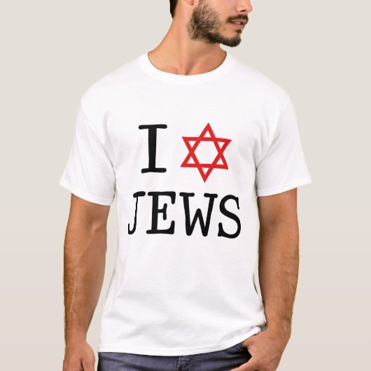 T-shirt J'aime des juifs (Devant)