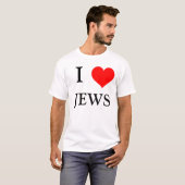 T-SHIRT J'AIME DES JUIFS (Devant entier)
