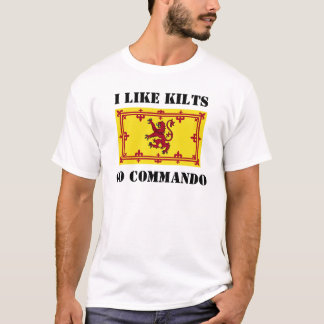 T-shirt J'aime des kilts, vais commando