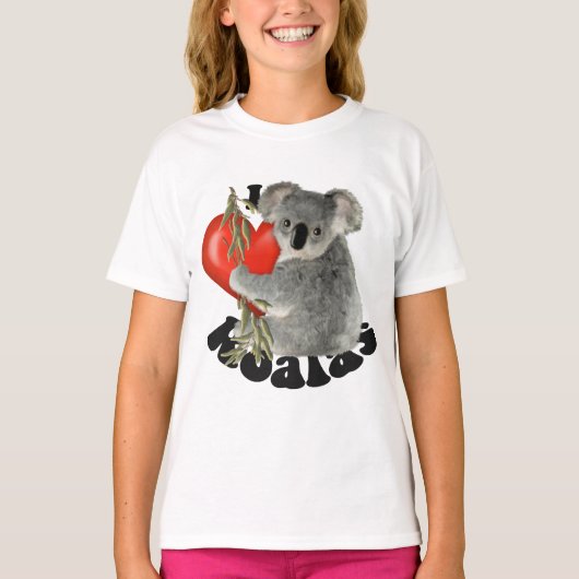 T-shirt J'aime des koala (Devant)