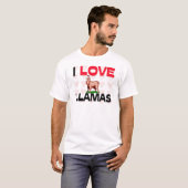 T-shirt J'aime des lamas (Devant entier)