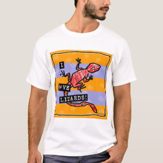 T-shirt J'aime des lézards