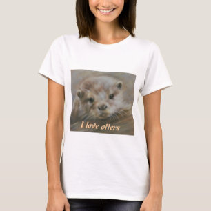 T-shirt J'aime des loutres