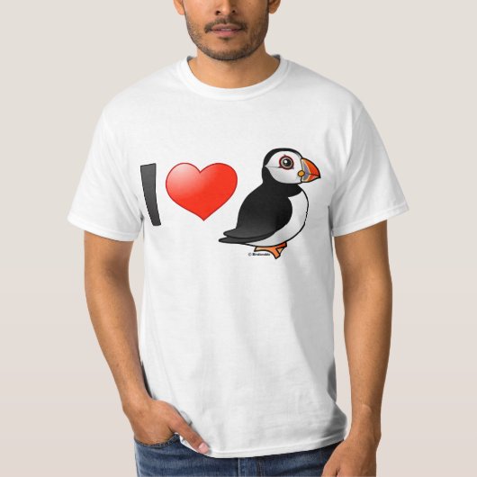 T-shirt J'aime des macareux (Devant)