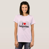 T-shirt J'aime des mandarines (Devant entier)