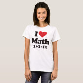 T-shirt J'aime des maths ! (Devant entier)