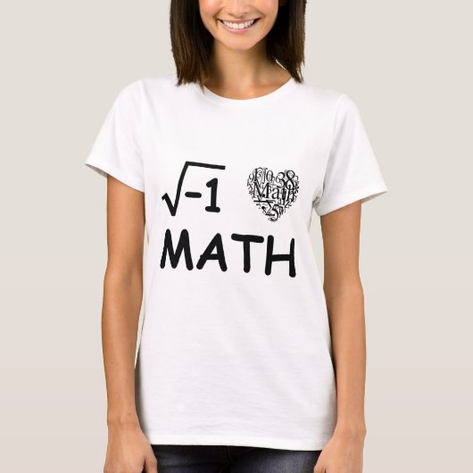 T-shirt J'aime des maths (Devant)