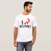 T-shirt J'aime des mouffettes (Devant entier)