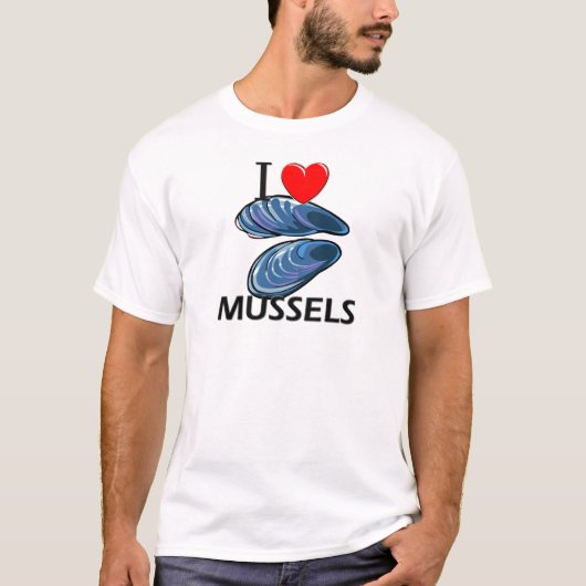 T-shirt J'aime des moules (Devant)
