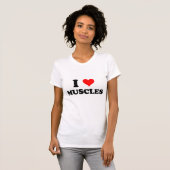 T-shirt J'aime des muscles (Devant entier)