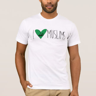 T-shirt J'aime des musulmans - base de visibilité directe