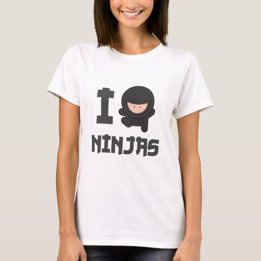 T-shirt J'aime des ninjas (Devant)
