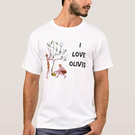 T-shirt J'aime des olives (Devant)