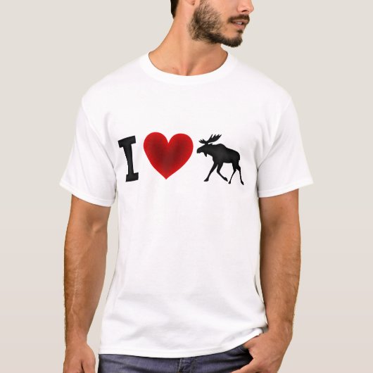 T-shirt J'aime des orignaux (Devant)