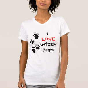 T-SHIRT J'AIME DES OURS GRIS