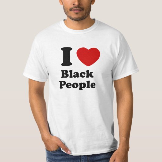 T-shirt J'aime des personnes de couleur (Devant)