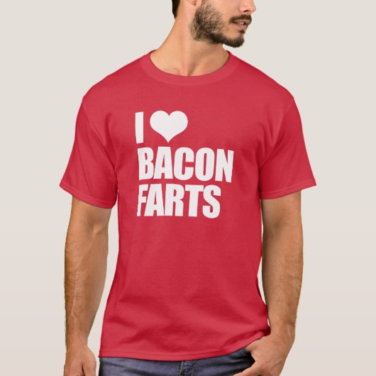 T-shirt J'aime des pets de lard (Devant)