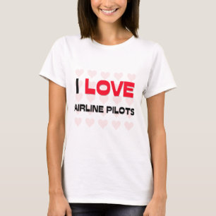 T-SHIRT J'AIME DES PILOTES DE LIGNE AÉRIENNE