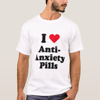 T-shirt J'aime des pilules d'anti-inquiétude