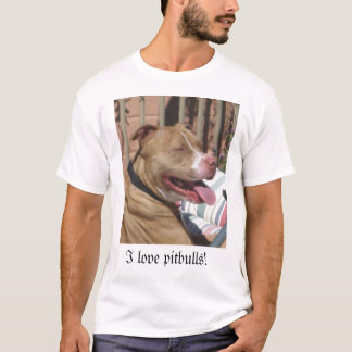 T-shirt J'aime des pitbulls !