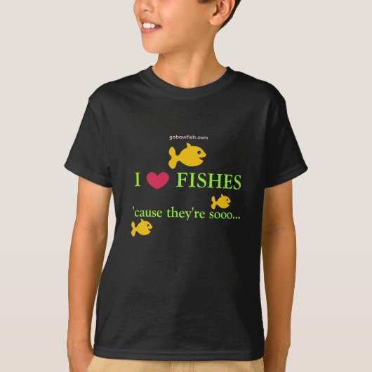 T-shirt J'aime des poissons… (Devant)