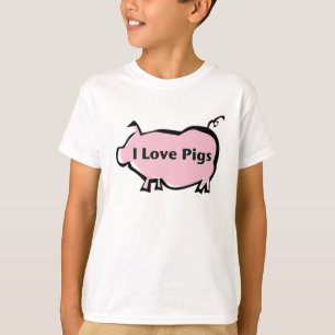 T-shirt J'aime des porcs