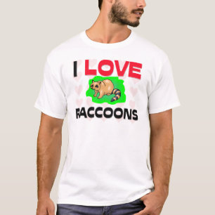 T-shirt J'aime des ratons laveurs