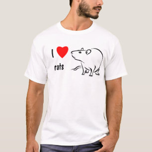 T-shirt J'aime des rats