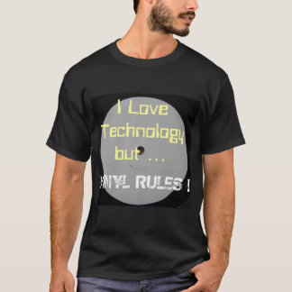 T-shirt J'aime des règles de technologie mais de vinyle