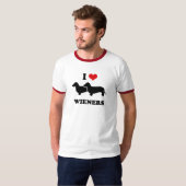 T-shirt J'aime des saucisses (Devant entier)