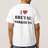 T-SHIRT J'AIME DES SÉANCES D'ENTRAÎNEMENT BRUTALES (Dos)
