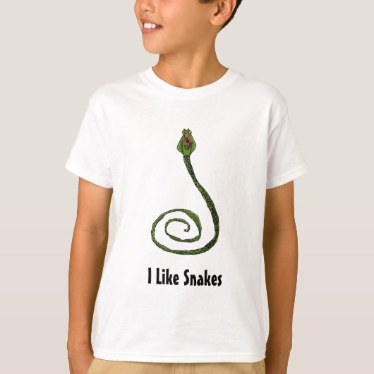 T-shirt J'aime des serpents (Devant)