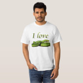T-shirt J'aime des serpents - T-shirt, animaux, serpents (Devant entier)