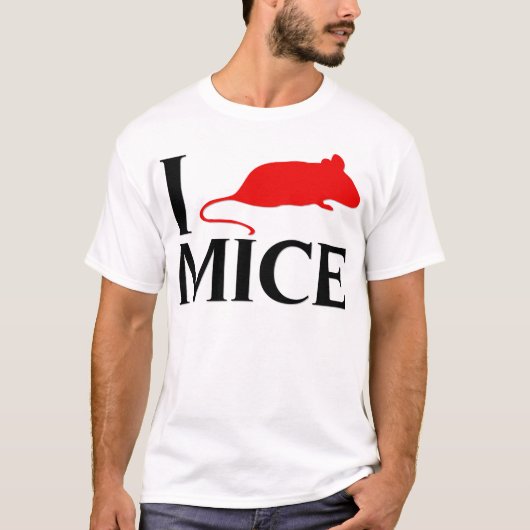 T-shirt J'aime des souris (Devant)