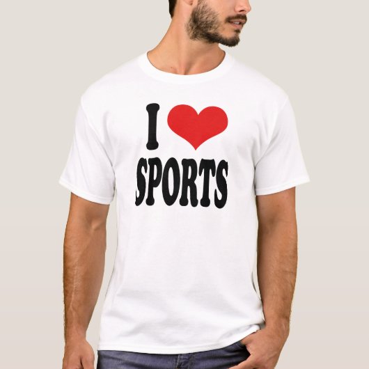 T-shirt J'aime des sports (Devant)