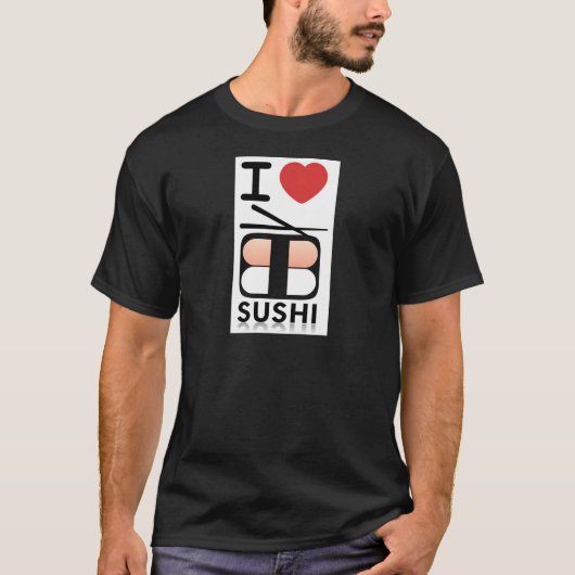 T-shirt J'aime des sushi (Devant)