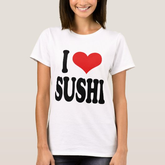 T-shirt J'aime des sushi (Devant)