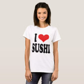 T-shirt J'aime des sushi (Devant entier)