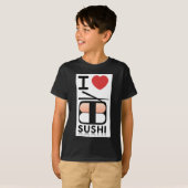 T-shirt J'aime des sushi (Devant entier)