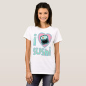 T-shirt J'aime des sushi (Devant entier)