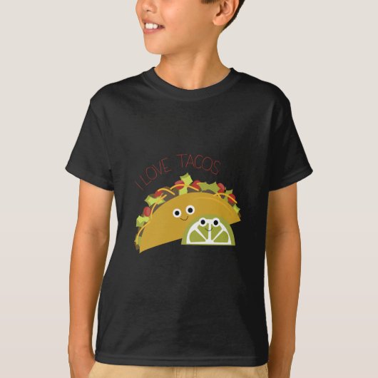 T-shirt J'aime des tacos (Devant)
