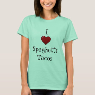 T-shirt J'aime des tacos de spaghetti