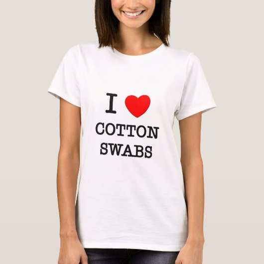 T-shirt J'aime des tampons de coton (Devant)